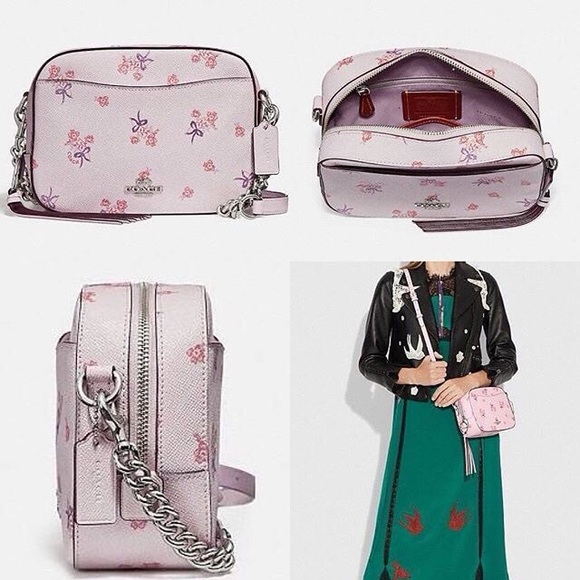 Coach Pink Floral Crossbody Bag - Picture 8 of 15